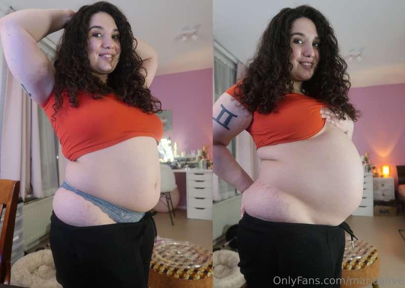 Before and after almost 60 pieces of sushi 