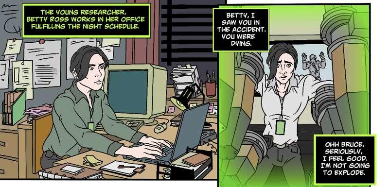 AU Betty Ross 2003 Comic Panels 1-2 