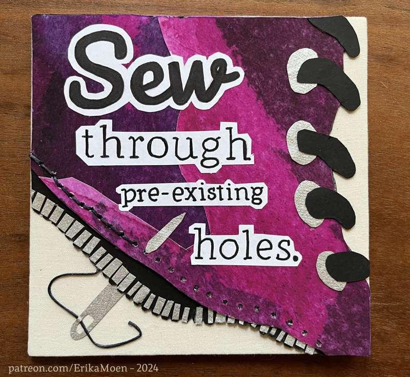 COMIC: Sew Through Pre-existing Holes (p. 5)