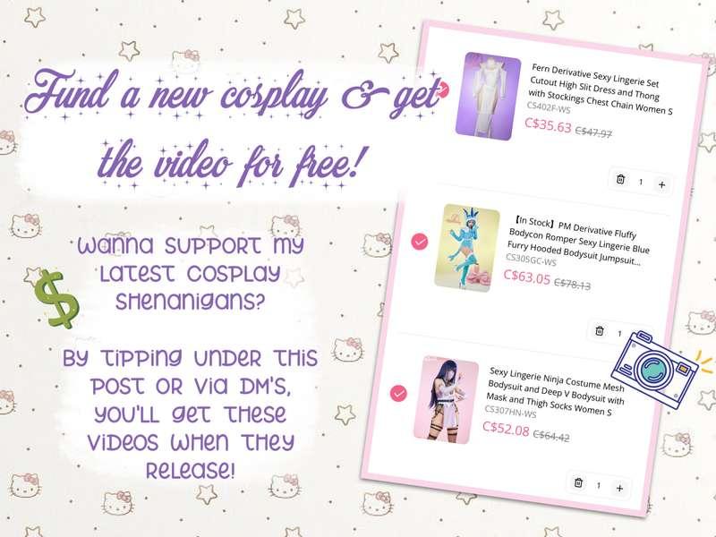 Hihii! Wanna support my latest cosplay endeavours? 😎✌🏻I have..