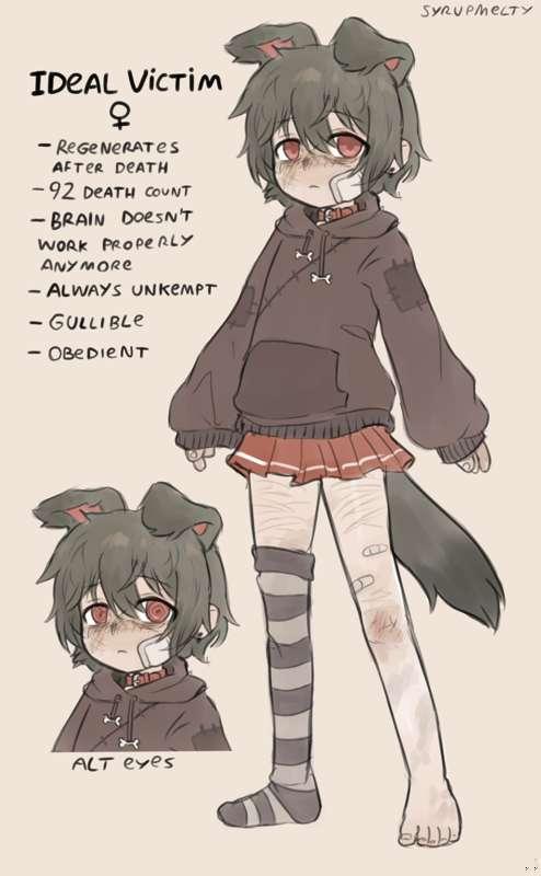 Ideal Victim character sheet