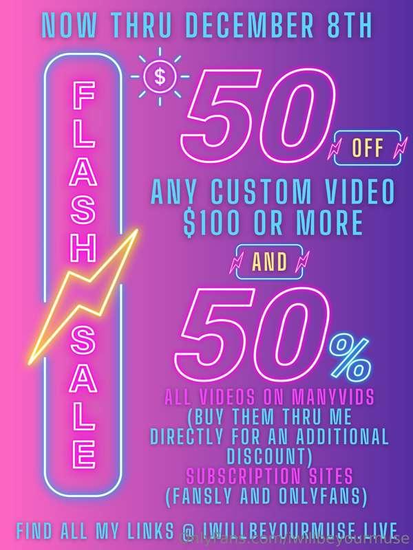 Just a reminder that this sale is going on until December 8t..