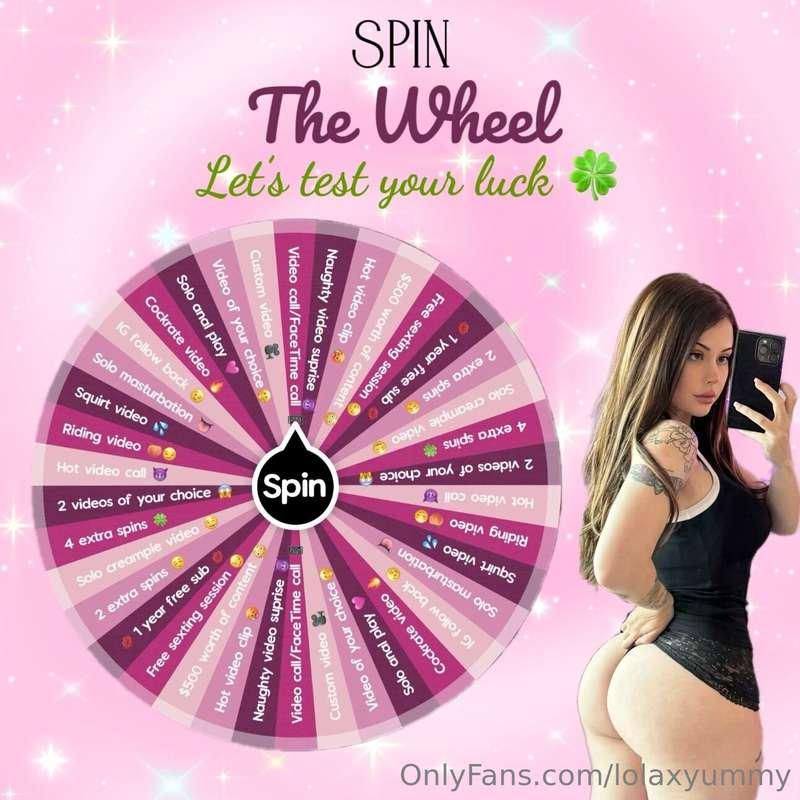 Feeling lucky?🍀 Spin my SPECIAL wheel with SO MANY prizes🤭 I..