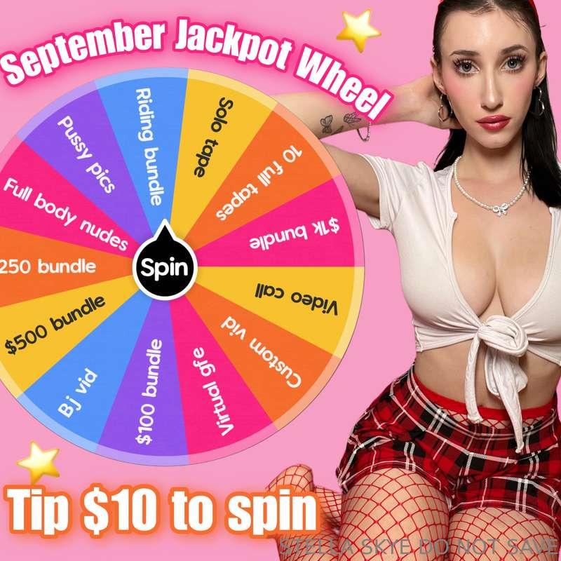 SEPTEMBER JACKPOT ⭐️ spin the wheel I put all the best prize..