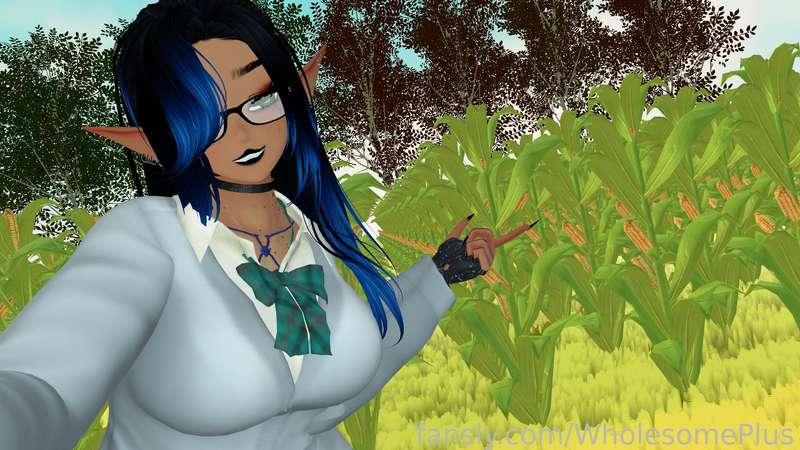 💙Morning!~
Whatcha up to?~
I'm watching corn