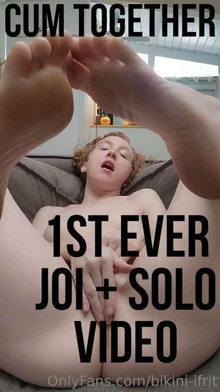 I made my first ever JOI + Solo video!!!!! Omg my pussy just..