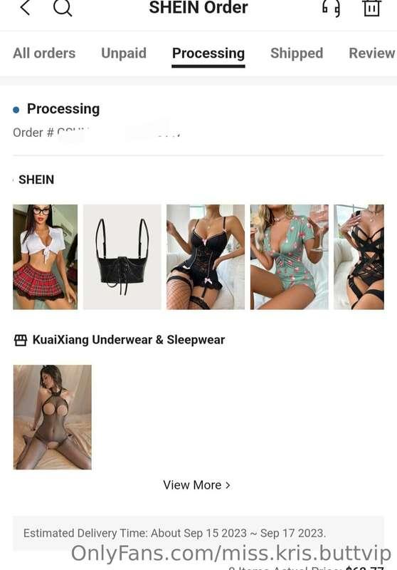 Just ordered a big ole box of lingerie 😍 🥵 send a tip to get..