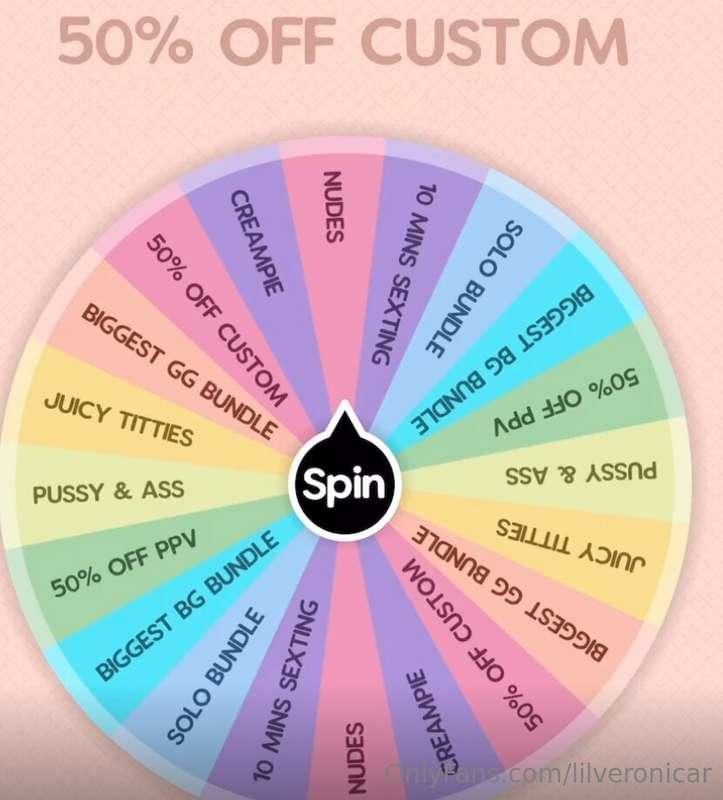 SPIN THE WHEEL 🎮Everyone wins a prize!!1spin for $252spin fo..