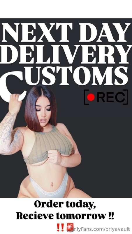 SPOILING YOU HARD THIS MONTH! 😈💜🚨 NEXT DAY DELIVERY CUSTOMS ..