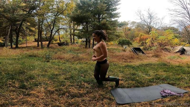 "Bottomless camping - Except for pantyhose"
Part 4

Might so..