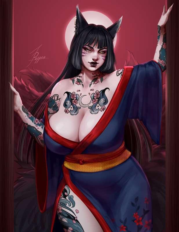 Kitsune OC commission