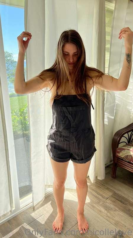 Are these new overalls OK? Do you like? Should I go out like..