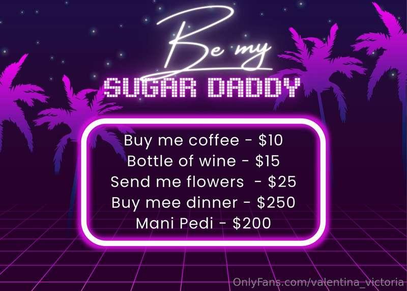 Do you want to be my sugar daddy??😈