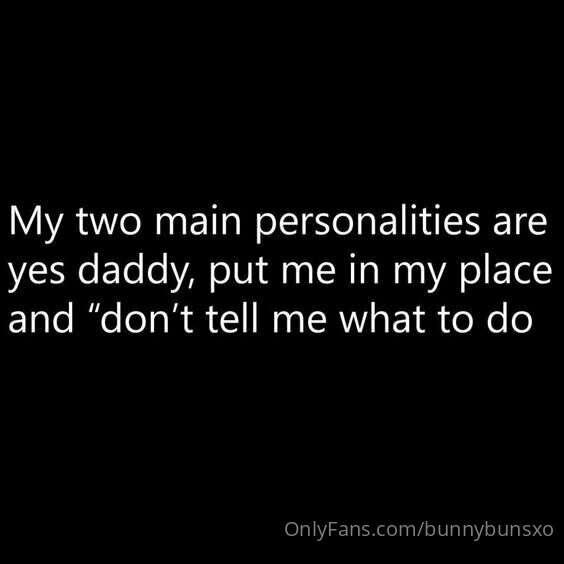 You want to put me in my place, daddy! 😈