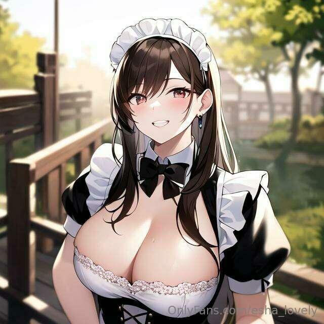 AI Mirror turned real-life photos of me into an anime maid!!..