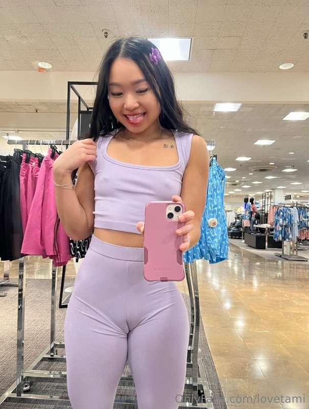 Would you go shopping with me looking like this? 🫶🏼💜😌