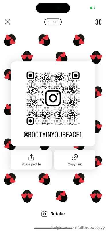 Just made a new Instagram @b00tyinyourface1 (with zeros) My ..
