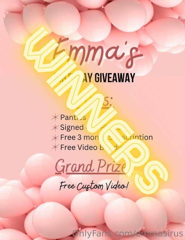‼️ Birthday Contest Winners ‼️  The 5 winners are: ✨ @matty8..
