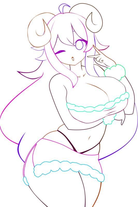 Patreon Comm. - Beatrix WIP and lines
