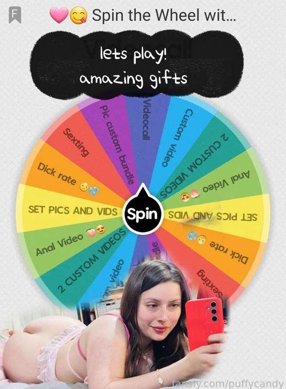 Hello Candyes 😍🩷 swipe right ➡️➡️

Coment if u want to squeeze my ass in that position 😋🍑

I feel a little slutty today, want to play with me? LETS SPIN THE WEEL 😋🩷 

1 TRY: $10
2 TRY: $15

Amazing gifts are in game. AND MAYBE SOME MORE! 

Dm me and lets play now daddy


#roulete #games #fyp #nicegirl #sexy #gifts #bigass 