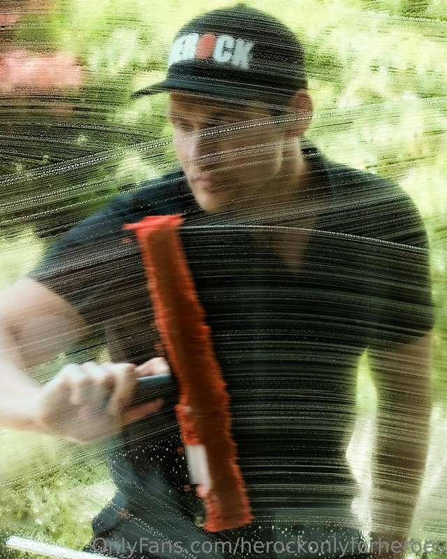 What would you do if you walked in on me like this?  #herock..