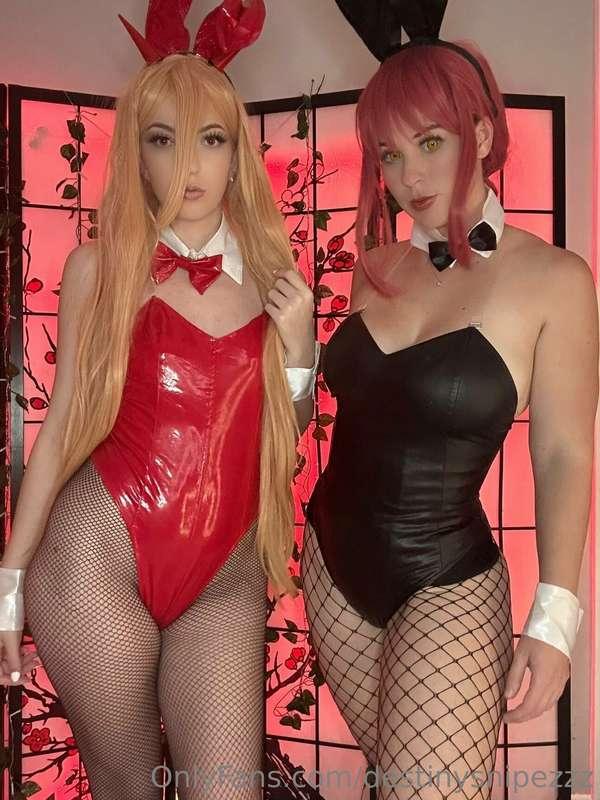We look so hot as Power and Makima in bunny suits🐰 We loved ..