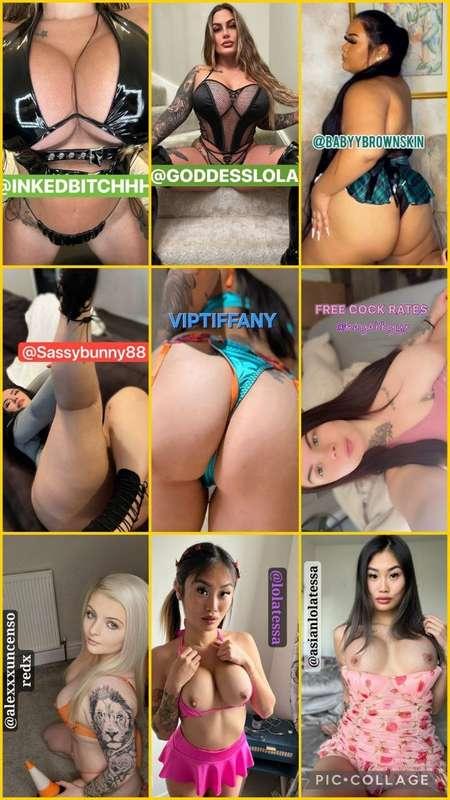 FOLLOW ALL THIS HOTTIES FOR FREE😍⬇️🔥@inkedbitchhh@goddesslol..