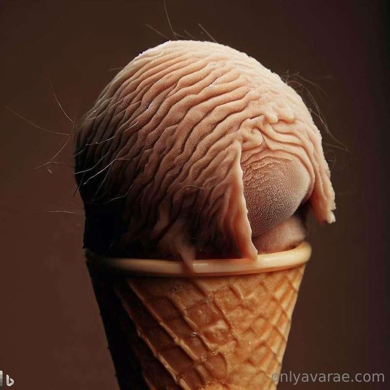 AI generated ball-sack ice-cream. I had to see it, so now yo..