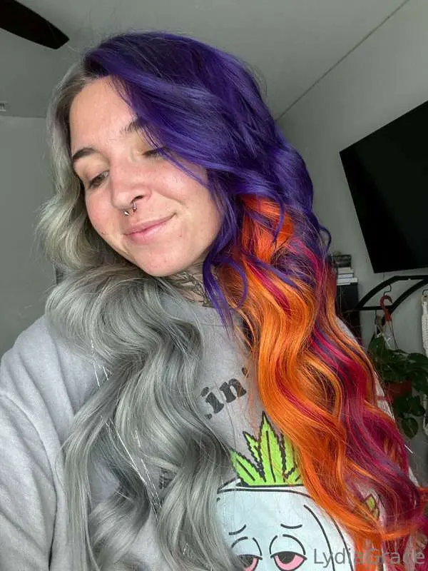 New hair💜🧡💖