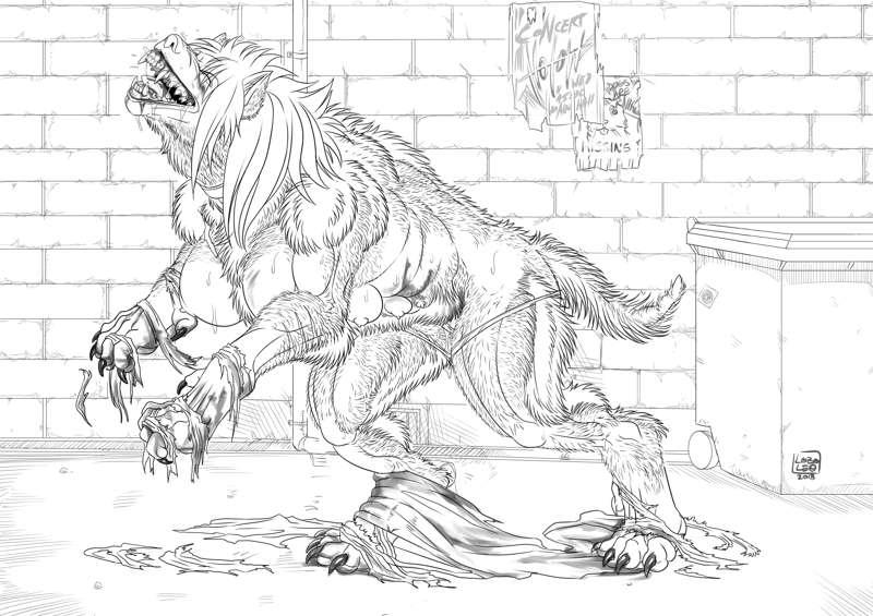 Krissy Werwolf Part 4 (Female Ver.) Inks
