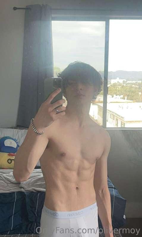 right after a nice shower