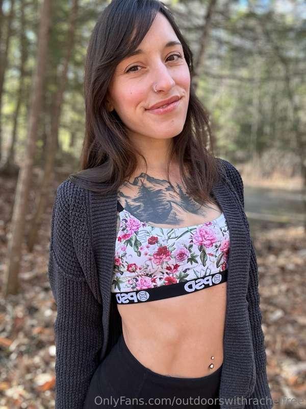 It is so cold and my nipples are very hard under this sports..