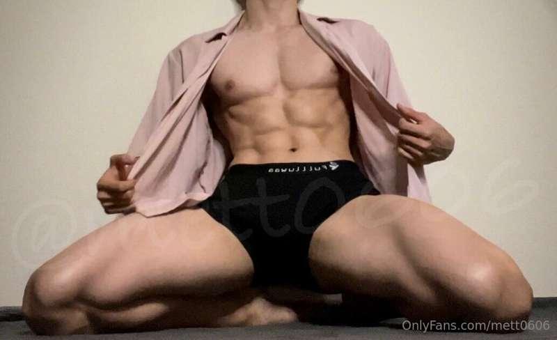 I tried on a pink shirt with my pants on.