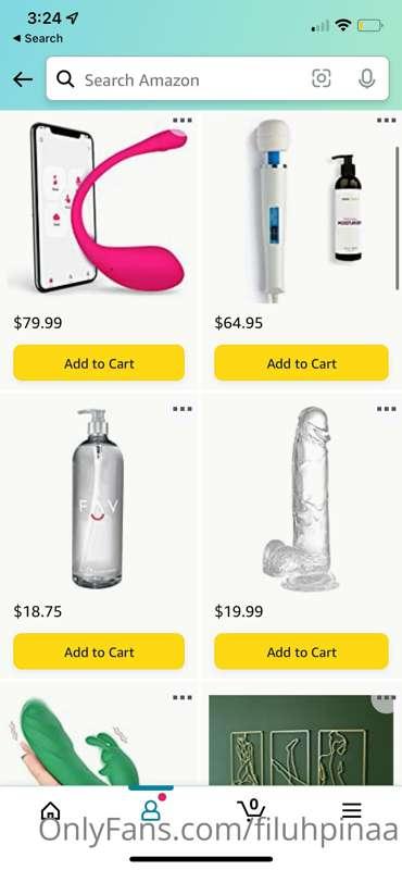 Hi! I’m in need of new toys 😩 shop from my Amazon wish list ..