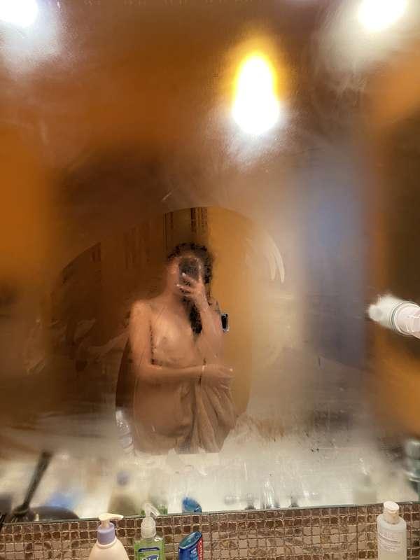 after shower shenanigans