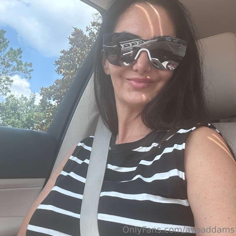 I the school pickup line waiting for my Stepson like...