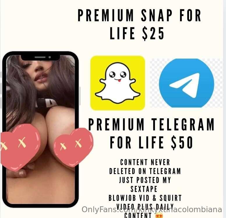 Tip $25 for my premium snap for life & receive my snap code-..