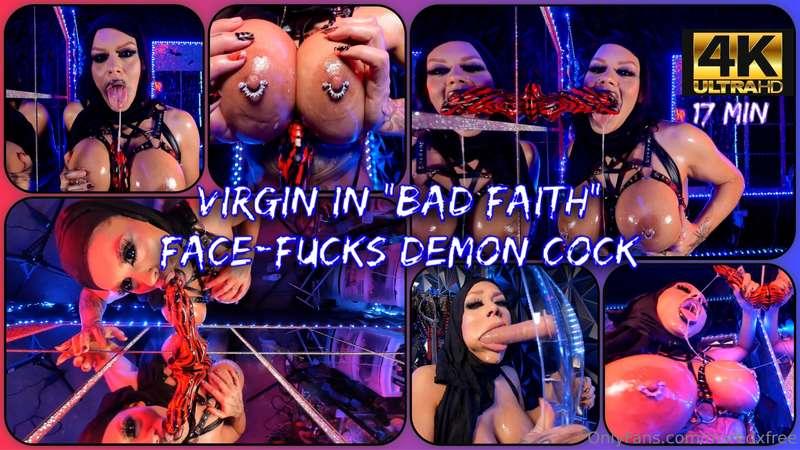 4K Hijab Virgin Face-Fucks Demon Cock in "Bad Faith"Curious,..