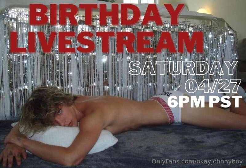 🚨BIRTHDAY LIVESTREAM 04/27 6PM PST🚨
If you think you’ve seen..