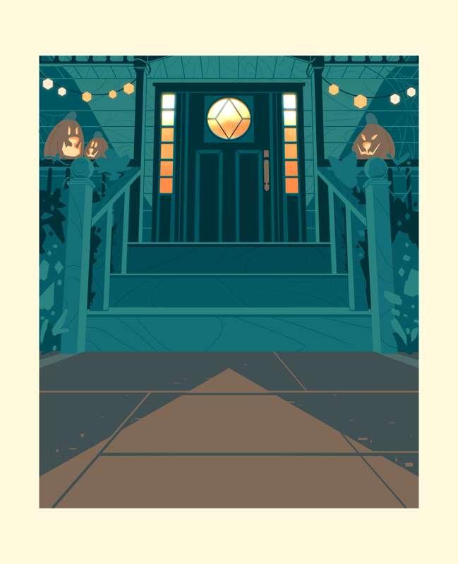 Halloween Omega Delta YCH Background 