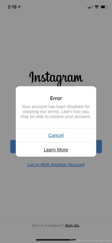 Well the Instagram police did it again. We only had it up fo..
