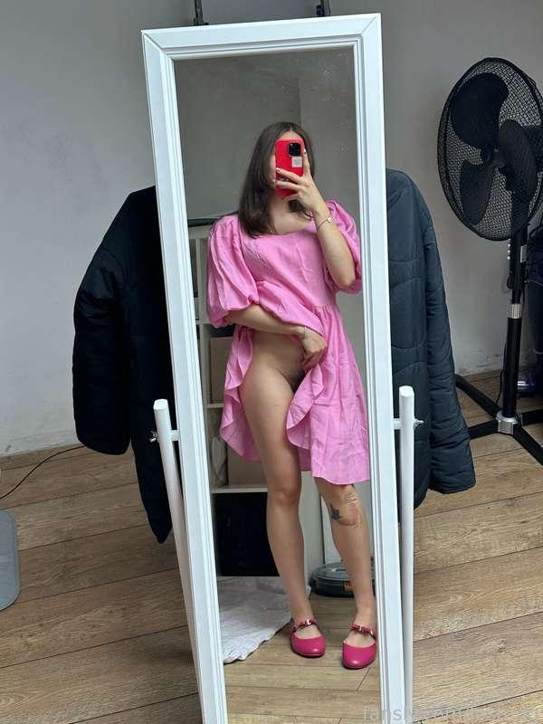 Does pink suit me well?

#fyp #hairy #egirl #pink #tattoos #dress #barbie #bush #natural