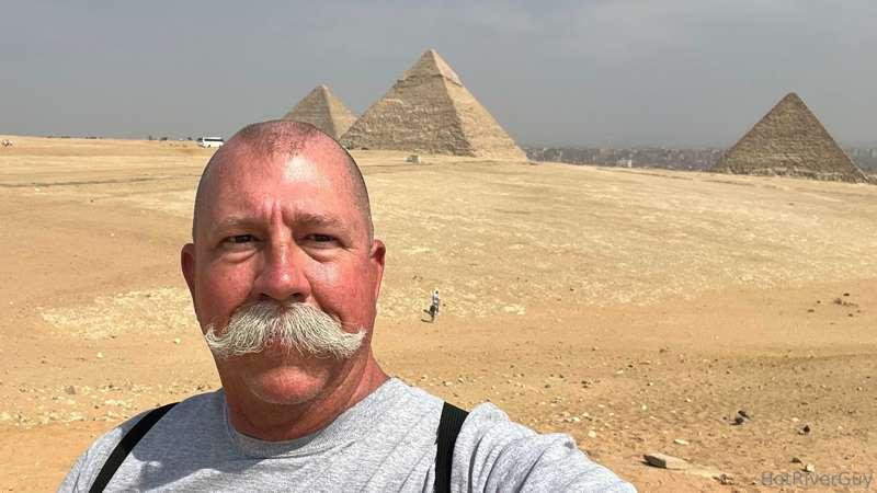 My mustache was very popular with the Egyptian men.