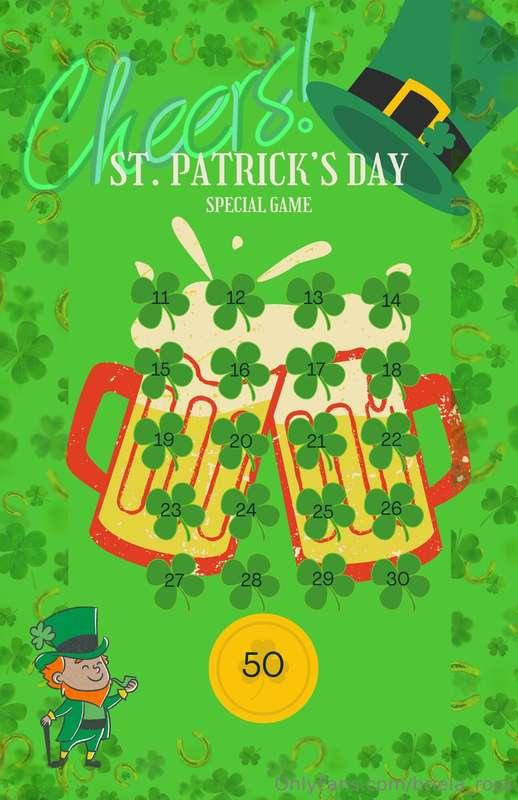 Helloooooo!! ST PATRICKS GAME IS HERE!! Send a tip with any ..