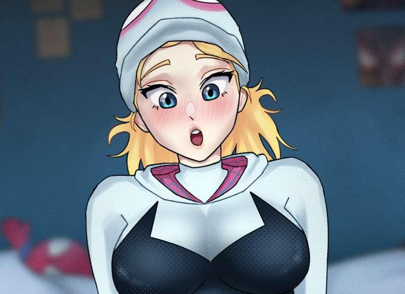 Spider-Gwen masturbation ❤