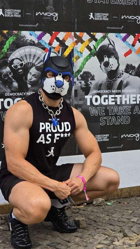 Proud puppy 🥹 *BerlinPride2024*🏳️‍🌈