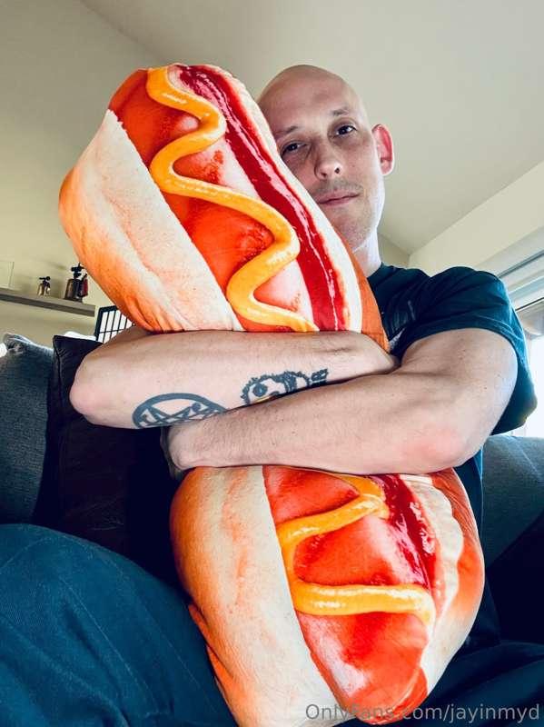 Most nights spent home alone, squeezing my 🌭 😝 
