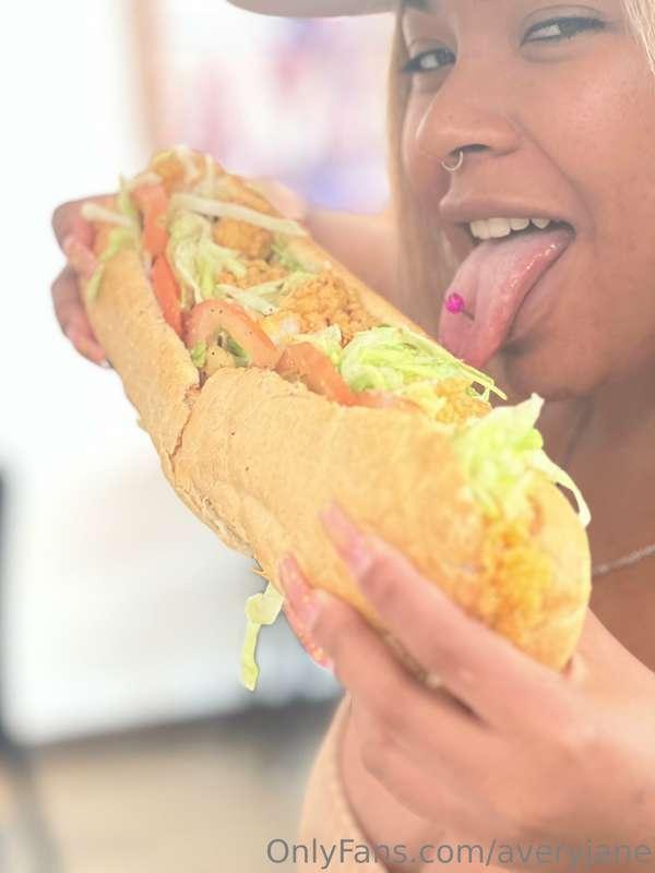 Licking BIG tangsss 🍤👅💦