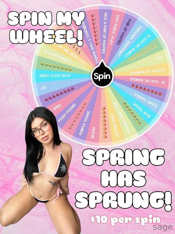 𝗦𝗣𝗥𝗜𝗡𝗚 𝗛𝗔𝗦 𝗦𝗣𝗥𝗨𝗡𝗚 🍓
***SPIN*** ***MY*** ***WHEEL*** 
ALL SPI..