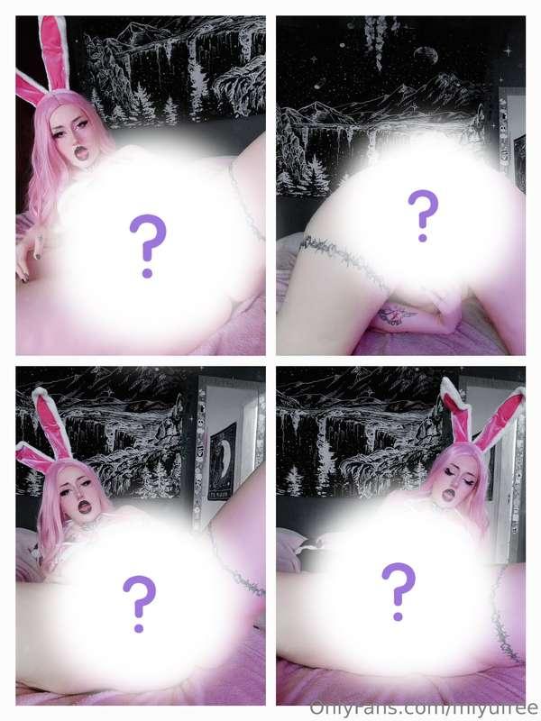 This naughty bunny didn't bring chocolates, but she has othe..